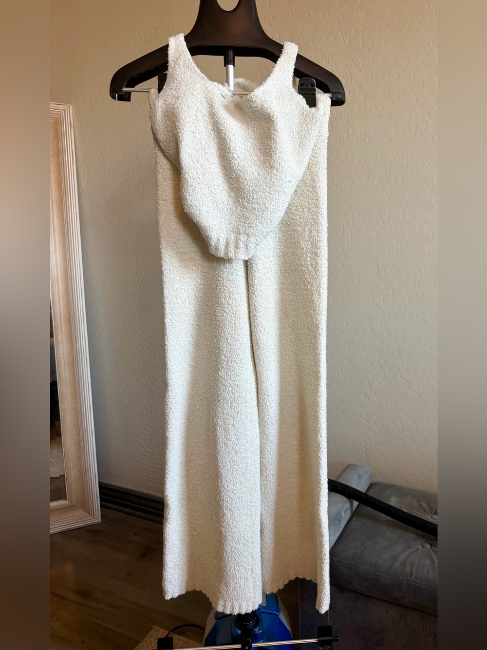 SKIMS Cozy Cream Tank Top and pants. Tank-L/XL, Pants S/M